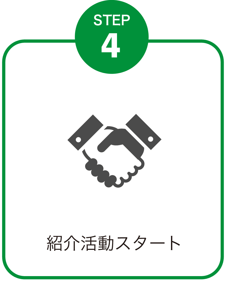 STEP4 紹介活動スタート