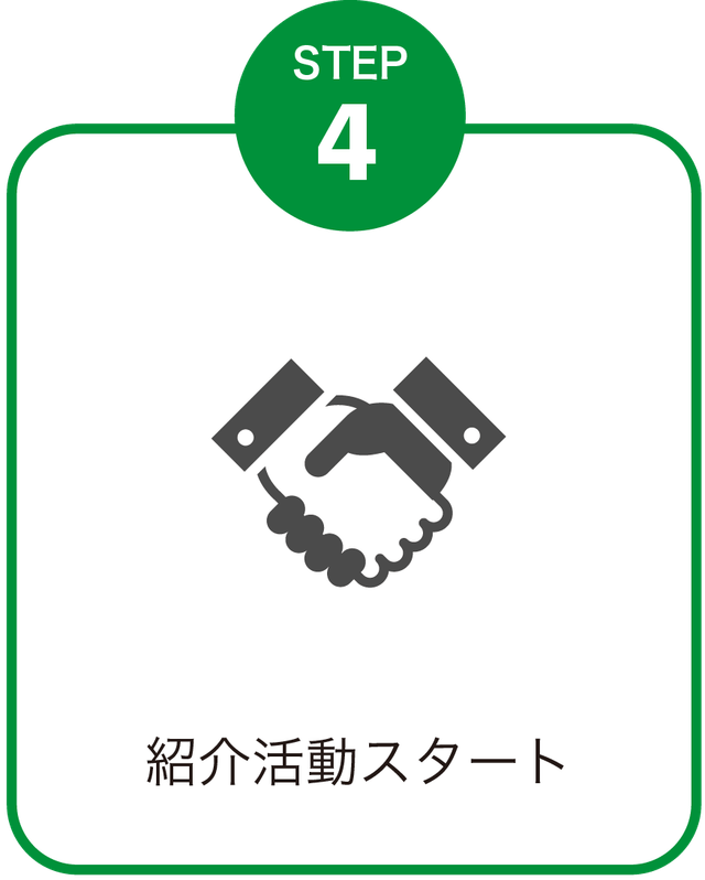 STEP4 紹介活動スタート